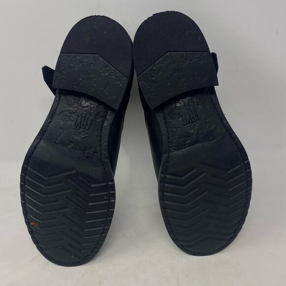 Frye Veronica Leather Booties Black Leather Moto Boot 8.5 - Picture 7 of 8